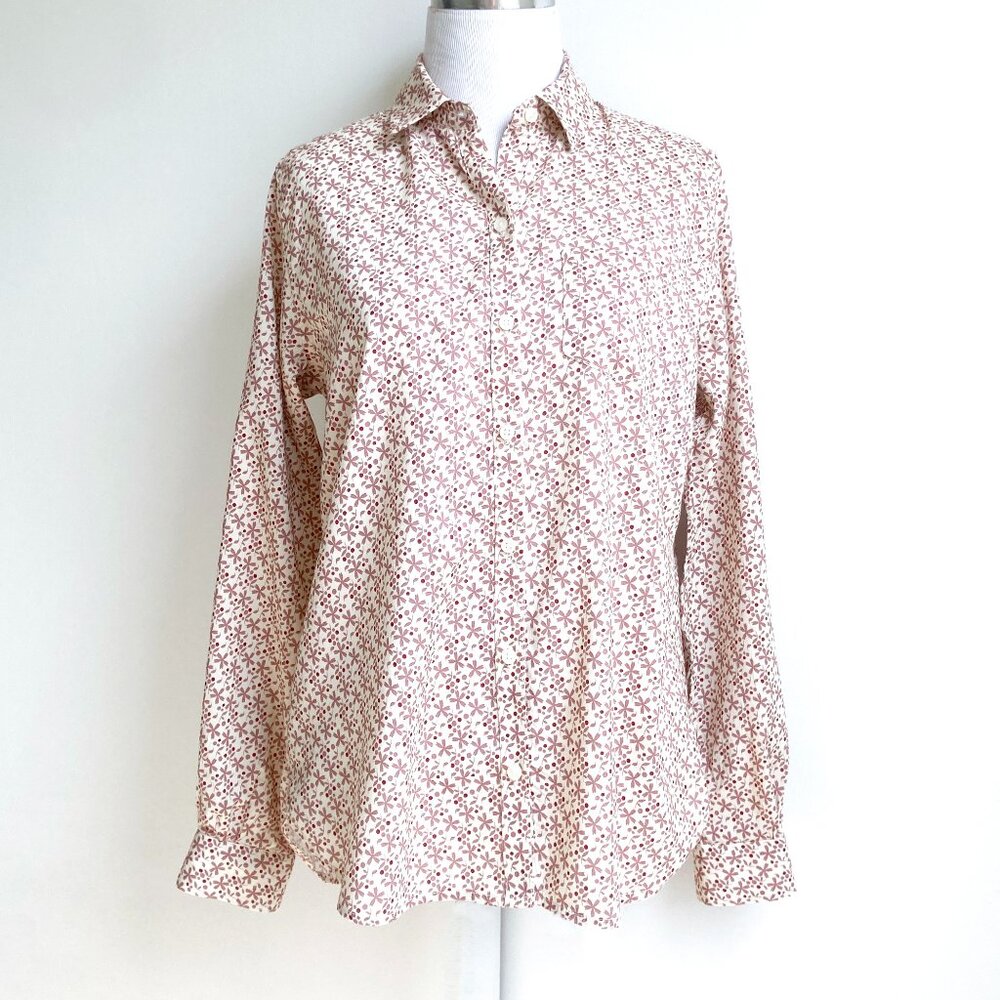 Trovata Birds of Paradis Floral Print Blouse